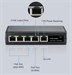 Conexpro GNT-6FP51G6, Outdoor PoE switch, 5x LAN, 4x PoE