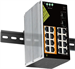 Conexpro GNT-IG1218F8-AC, Industrial PoE switch for DIN rail, 16x LAN, 8x PoE, 2x SFP