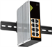 Conexpro GNT-IG1008GP-DC, Industrial PoE switch for DIN rail, 8x LAN, 8x PoE