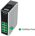 Conexpro GNT-IG1008GL-AC, Industrial switch for DIN rail, 8x LAN