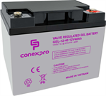 Conexpro battery gel, 12V, 40Ah, lifetime 10-12 years, M6, Deep cycle