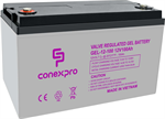 Conexpro battery gel, 12V, 100Ah, lifetime 10-12 years, M8, Deep cycle