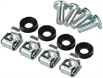 Conexpro rackmount screws and cage nuts, 4 pcs