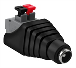 Conexpro DC power connector socket 2.1x5.5 mm with spring clamp