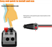 Conexpro DC power connector socket 2.1x5.5 mm with spring clamp