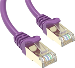 Conexpro slim patch cable STP, CAT6A, 3m, purple