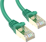 Conexpro slim patch cable STP, CAT6A, 1m, green