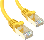 Conexpro slim patch cable STP, CAT6A, 2m, yellow