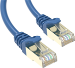 Conexpro slim patch cable STP, CAT6A, 5m, blue