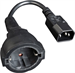 Conexpro cable adapter from UPS (IEC C14) to socket (F) 230V, 15 cm