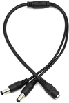 Conexpro DC power splitter, 2x male, 1x female