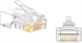 Conexpro pass-through connector RJ45 UTP, CAT5E, Wire Cross