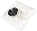 Conexpro keystone coupler UTP, CAT6A, RJ45, black