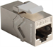 Conexpro keystone coupler STP, CAT6, RJ45, silver