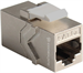 Conexpro keystone coupler STP, CAT6A, RJ45, silver