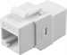 Conexpro keystone coupler UTP, CAT6, RJ45, white