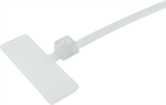 Conexpro plastic cable ties with label 10cm, width 25mm, 100 pc