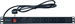 Conexpro 19" combined distribution panel 2x FR + 8x IEC C13, 16A, 1.4m, black
