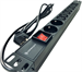 Conexpro 19" distribution panel 8x 230V FR, 16A, 1.4m, black