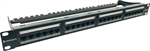 Conexpro 19" patch panel UTP, CAT5E, 24 ports, 1U