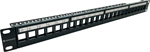Conexpro 19" modular empty patch panel UTP, 24 ports, 1U, empty