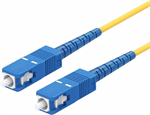 Conexpro fiber optic patch cord, SCupc/SCupc, Simplex, Singlemode 9/125, 10m