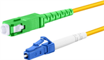 Conexpro fiber optic patch cord, LCupc/SCapc, Simplex, Singlemode 9/125, 1m