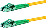 Conexpro fiber optic patch cord, LCapc/LCapc, Duplex, Singlemode 9/125, 1m