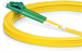 Conexpro fiber optic patch cord, LCapc/LCapc, Duplex, Singlemode 9/125, 1m