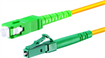 Conexpro fiber optic patch cord, LCapc/SCapc, Simplex, Singlemode 9/125, 2m
