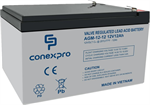 Conexpro batery AGM 12V, 12Ah, lifetime 5 years, Faston 6,3