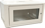Conexpro networking cabinet 19" 4U/400mm, FLAT PACK, glass door