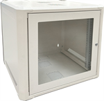 Conexpro networking cabinet 19" 9U/600mm, FLAT PACK, glass door