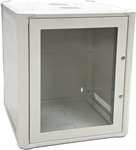 Conexpro networking cabinet 19" 12U/600mm, FLAT PACK, glass door
