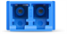 Conexpro fiber optic coupler LC-LC, UPC, Singlemode, Duplex, without flange