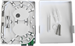 Conexpro FBOX2SC+2H, FTTH terminal box with 2x SC APC simplex coupler