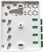 Conexpro FBOX4SC+4H-O, FTTH terminal box with 4x SC APC simplex coupler