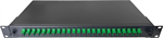 Conexpro ODF with 24x SC/APC simplex adapters and splice tray, 1U, 19"