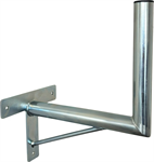 Wall-mounted antenna bracket "L", length 35cm, height 30cm, diameter 42mm, T-base and brace