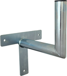 Wall-mounted antenna bracket "L", length 25cm, height 20cm, diameter 42mm, T-base