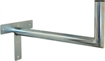 Wall-mounted antenna bracket "L", length 50cm, height 20cm, diameter 42mm, T-base