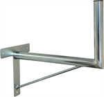 Wall-mounted antenna bracket "L", length 50cm, height 30cm, diameter 42mm, T-base and brace