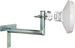Wall-mounted antenna bracket "L", length 35cm, height 20cm, diameter 42mm, T-base
