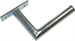 Wall-mounted antenna bracket "L", length 15cm, height 20cm, diameter 32mm