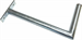 Wall-mounted antenna bracket "L", length 35cm, height 20cm, diameter 32mm