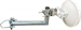 Antenna mast mounted holder "L", lenght 35cm, height 20cm, diameter 42mm, U-Bolt 100mm