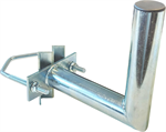 Antenna mast mounted holder "L", lenght 20cm, height 20cm, diameter 42mm, U-Bolt 100mm