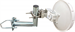 Antenna mast mounted holder "L", lenght 20cm, height 20cm, diameter 42mm, U-Bolt 100mm