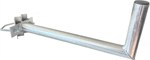 Antenna mast mounted holder "L", lenght 50cm, height 20cm, diameter 42mm, U-Bolt 100mm, hot-dip zinc