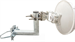 Antenna mast mounted holder "L", lenght 20cm, height 20cm, diameter 42mm, U-Bolt 100mm, hot-dip zinc